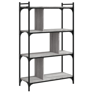 Bücherregal Grau Sonoma 76x32x123 cm