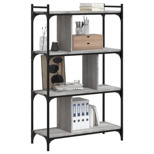 Bücherregal Grau Sonoma 76x32x123 cm