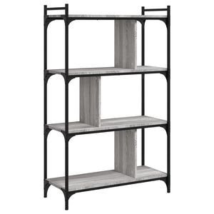 Bücherregal Grau Sonoma 76x32x123 cm