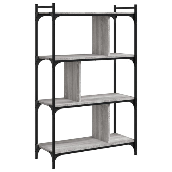 Bücherregal Grau Sonoma 76x32x123 cm