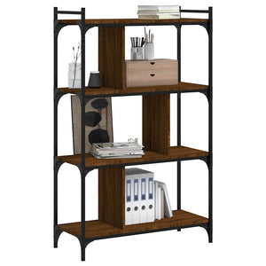 Bücherregal Braun Eiche-Optik mit 4 Böden
