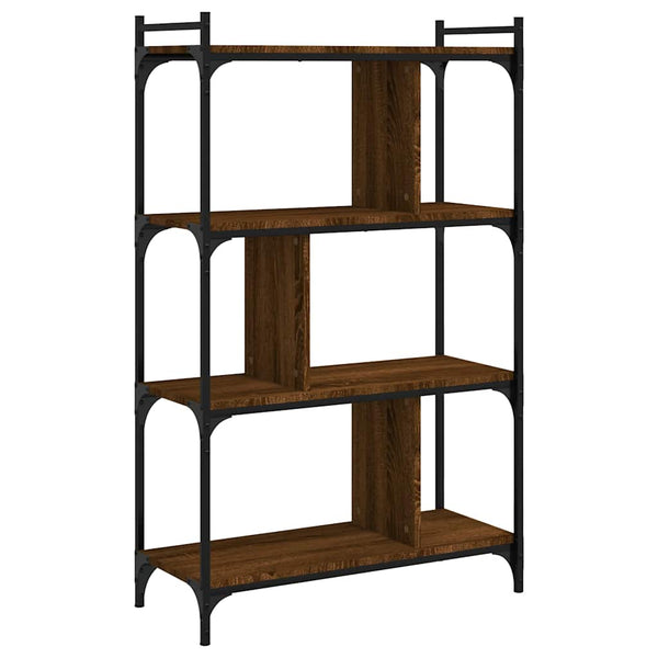 Bücherregal Braun Eiche-Optik mit 4 Böden