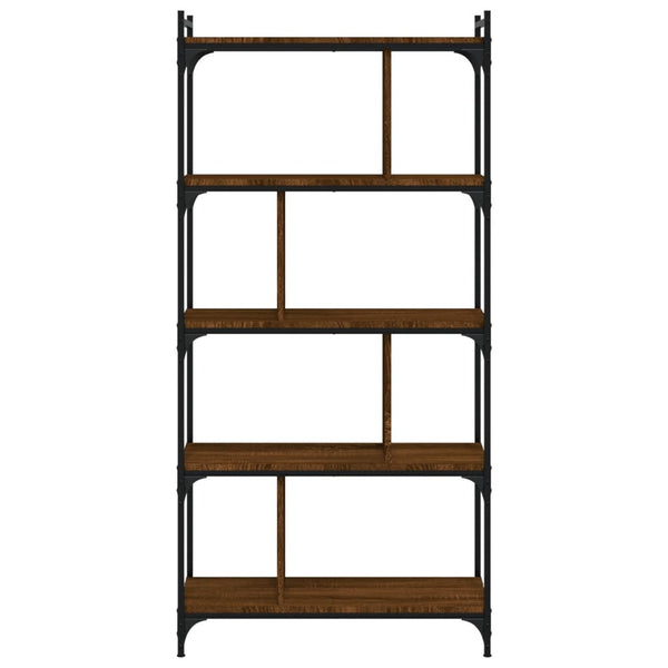 Bücherregal Braun Eiche-Optik 5 Böden
