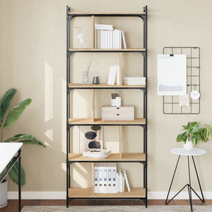Bücherregal Sonoma-Eiche 76x32x192 cm