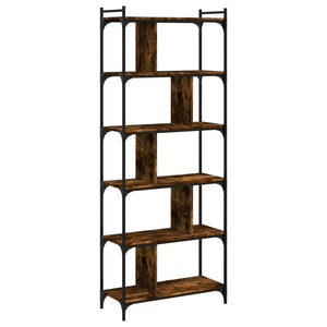Bücherregal Räuchereiche 6 Böden 192 cm hoch