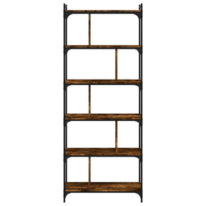 Bücherregal Räuchereiche 6 Böden 192 cm hoch