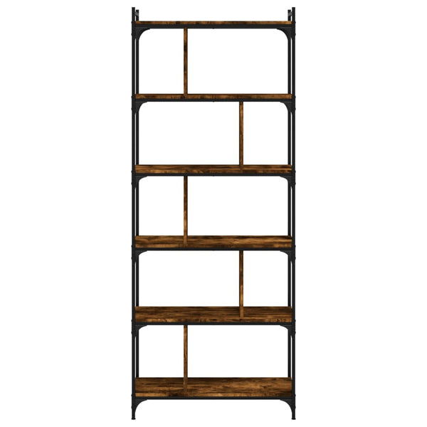 Bücherregal Räuchereiche 6 Böden 192 cm hoch