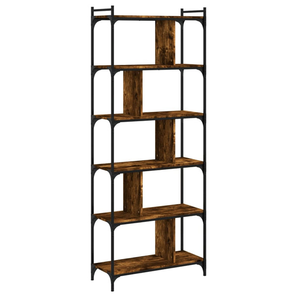 Bücherregal Räuchereiche 6 Böden 192 cm hoch