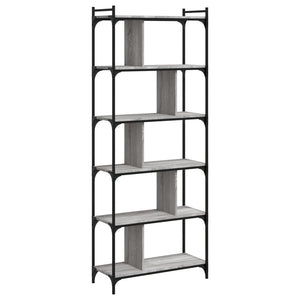 Bücherregal Grau Sonoma 76x32x192 cm