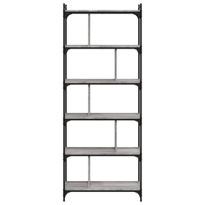 Bücherregal Grau Sonoma 76x32x192 cm