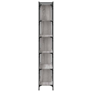 Bücherregal Grau Sonoma 76x32x192 cm