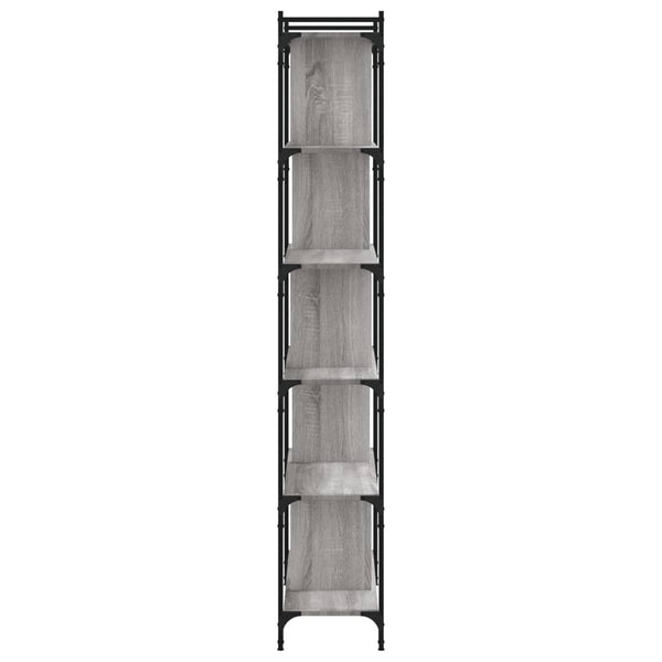 Bücherregal Grau Sonoma 76x32x192 cm