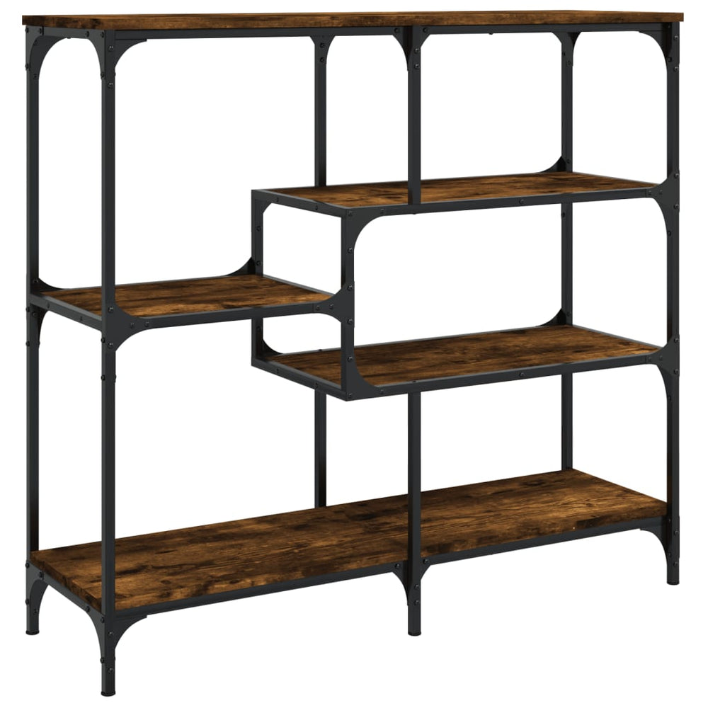 vidaXL Console chêne fumé 103x32x95 cm en bois d'ingénierie