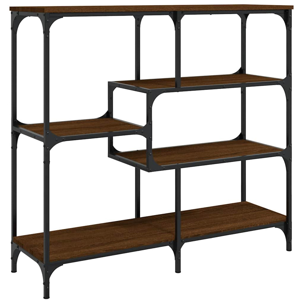 vidaXL Console marron aspect chêne 103x32x95 cm Bois d'ingénierie