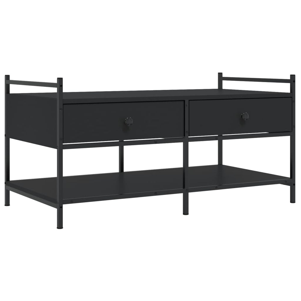 vidaXL Coffee Table Black 99x50x50 cm Engineered Wood