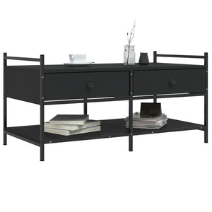 Schwarzer Couchtisch 99x50 cm
