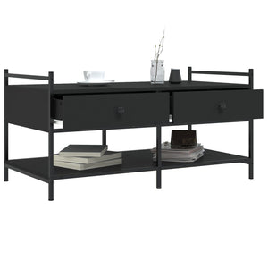 Schwarzer Couchtisch 99x50 cm
