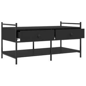 Schwarzer Couchtisch 99x50 cm
