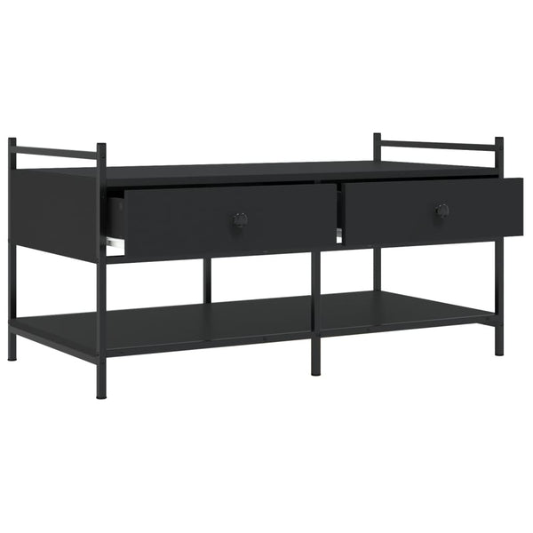 Schwarzer Couchtisch 99x50 cm