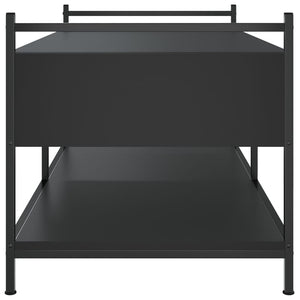 Schwarzer Couchtisch 99x50 cm