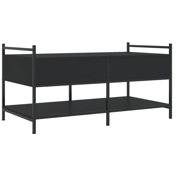Schwarzer Couchtisch 99x50 cm