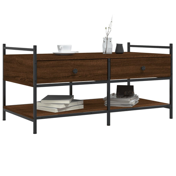 Couchtisch Braun Eichenoptik 99x50 cm