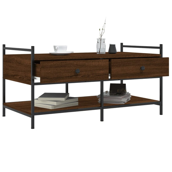Couchtisch Braun Eichenoptik 99x50 cm