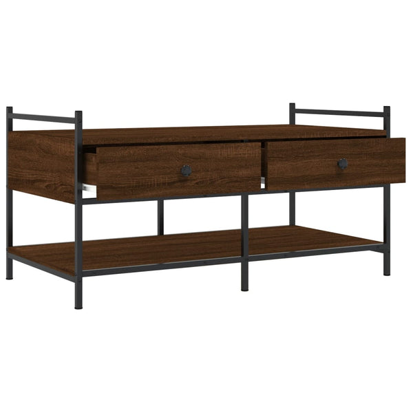 Couchtisch Braun Eichenoptik 99x50 cm