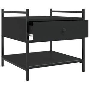 Schwarzer Couchtisch 50x50 cm
