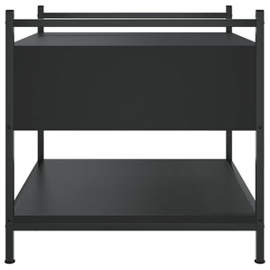 Schwarzer Couchtisch 50x50 cm