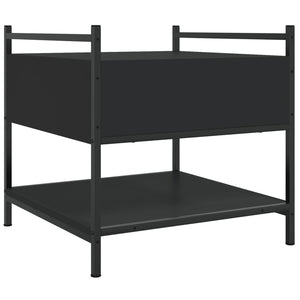 Schwarzer Couchtisch 50x50 cm