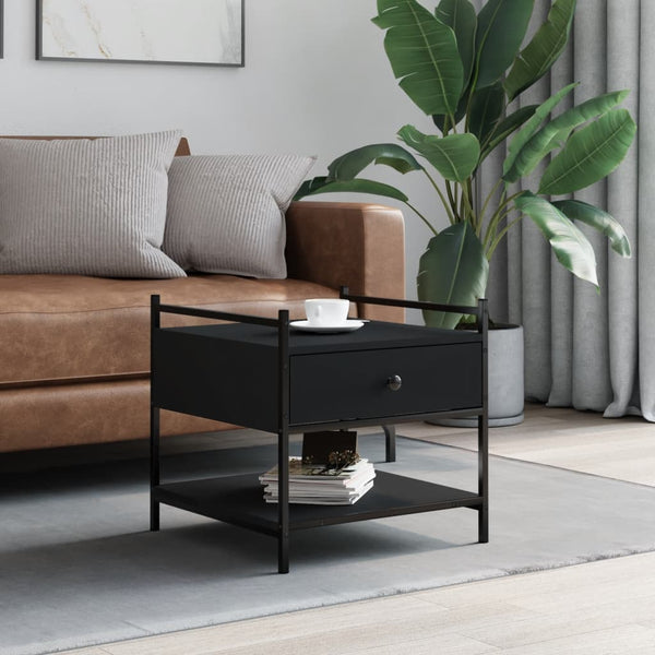 Schwarzer Couchtisch 50x50 cm