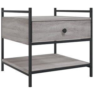 Grauer Couchtisch Sonoma 50x50 cm