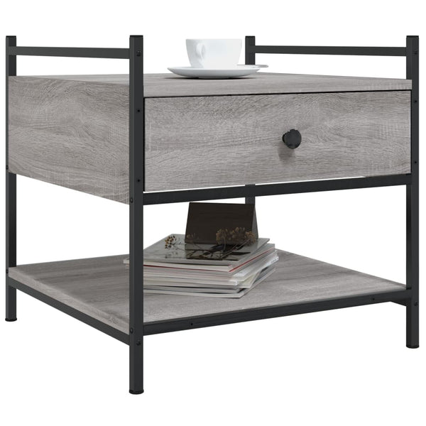 Grauer Couchtisch Sonoma 50x50 cm