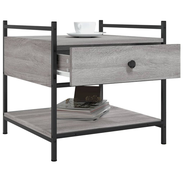 Grauer Couchtisch Sonoma 50x50 cm