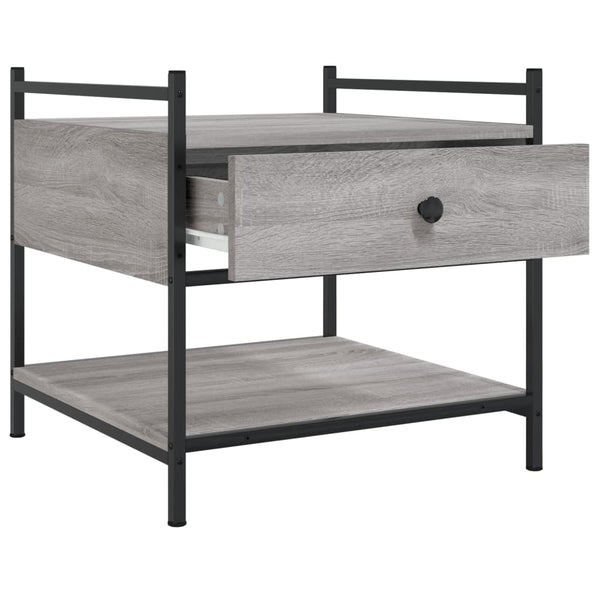 Grauer Couchtisch Sonoma 50x50 cm