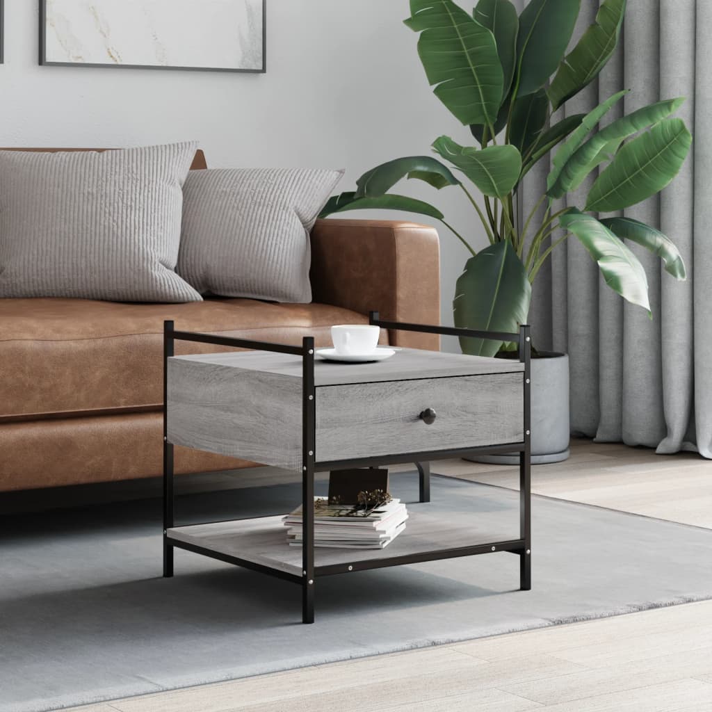 Grauer Couchtisch Sonoma 50x50 cm