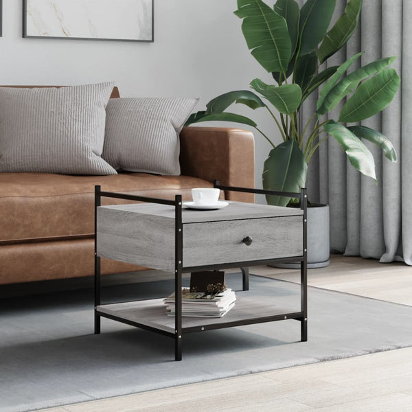 Grauer Couchtisch Sonoma 50x50 cm