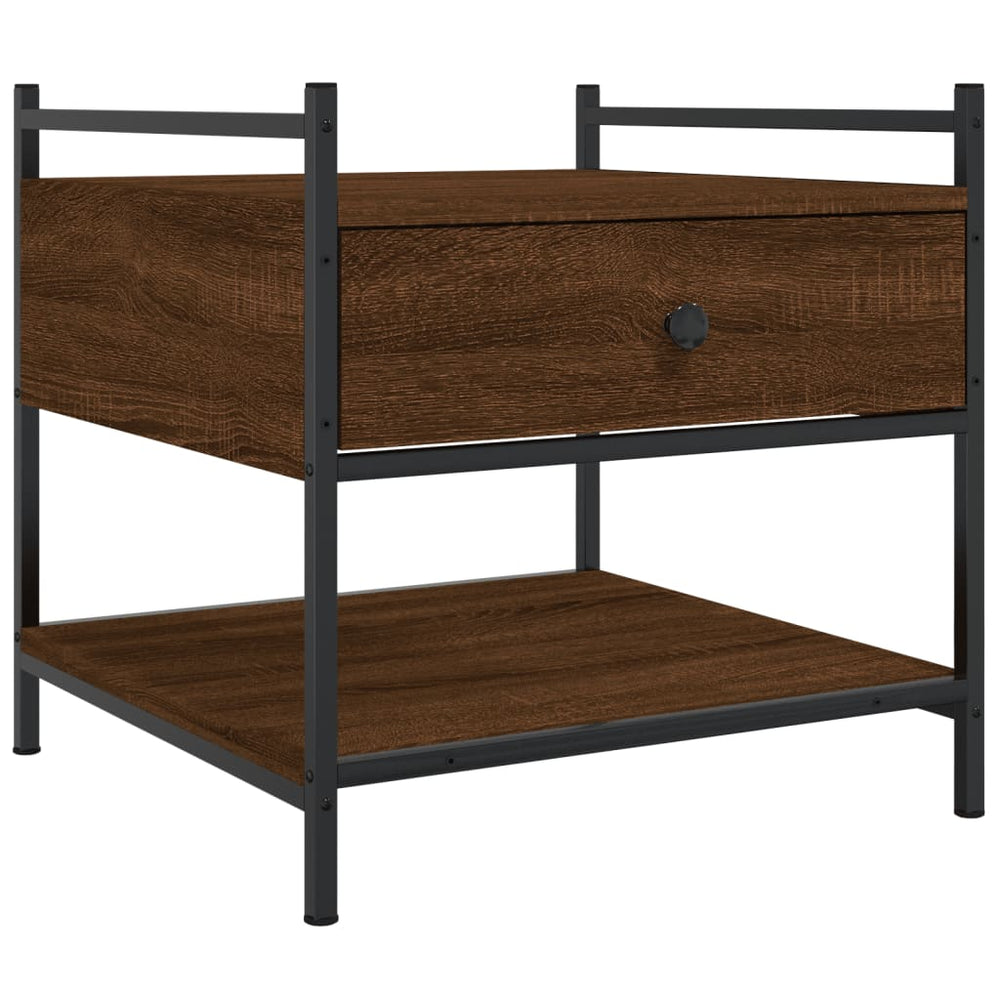 vidaXL Coffee Table Brown Oak-look 50x50x50 cm Engineered Wood