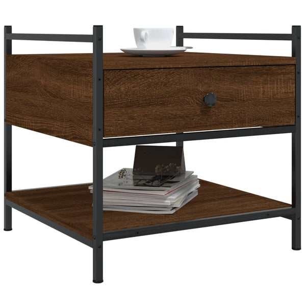 Couchtisch Braun Eichenoptik 50x50 cm