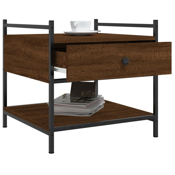 Couchtisch Braun Eichenoptik 50x50 cm