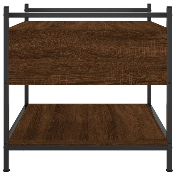 Couchtisch Braun Eichenoptik 50x50 cm