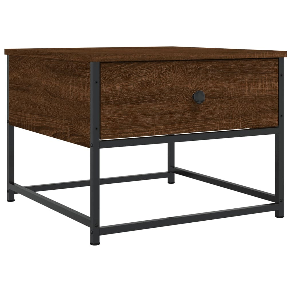 vidaXL Coffee Table Brown Oak-look 51x51x40 cm Engineered Wood