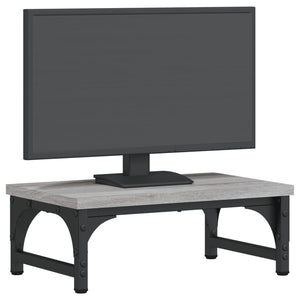 Monitorständer Grau Sonoma 37x23x14 cm