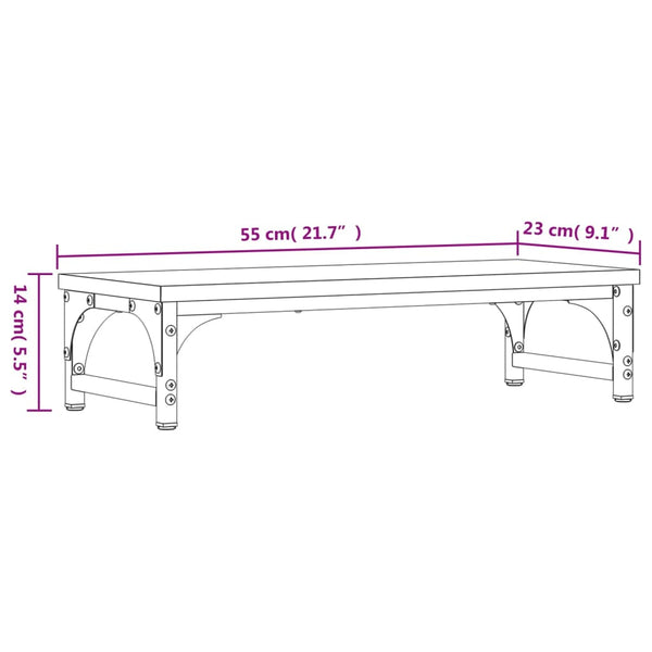 Monitorständer Sonoma-Eiche 55 cm