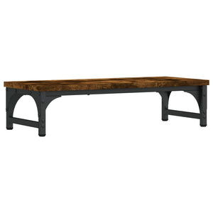 vidaXL Support d'écran chêne fumé 55x23x14 cm bois d'ingénierie