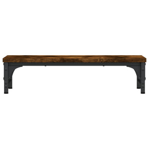 vidaXL Support d'écran chêne fumé 55x23x14 cm bois d'ingénierie