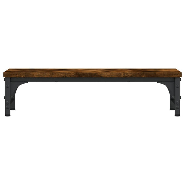 vidaXL Support d'écran chêne fumé 55x23x14 cm bois d'ingénierie