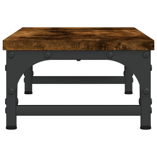 vidaXL Support d'écran chêne fumé 55x23x14 cm bois d'ingénierie