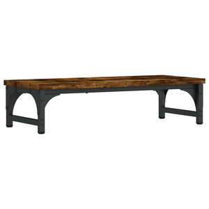vidaXL Support d'écran chêne fumé 55x23x14 cm bois d'ingénierie